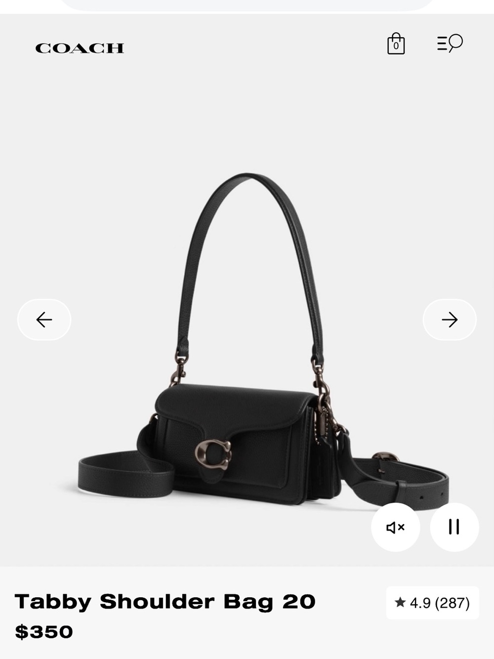coach Tabby Shoulder Bag 20